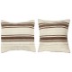 SET OF 2 - Hand-Woven Hemp Cushion Covers. Vintage Kilim Pillowcases. Turkish Accent Pillows. A pair of Lace Pillow Covers SET OF 2 - Hand-Woven Hemp Cushion Covers. Vintage Kilim Pillowcases. Turkish Accent Pillows. A pair of Lace Pillow Covers