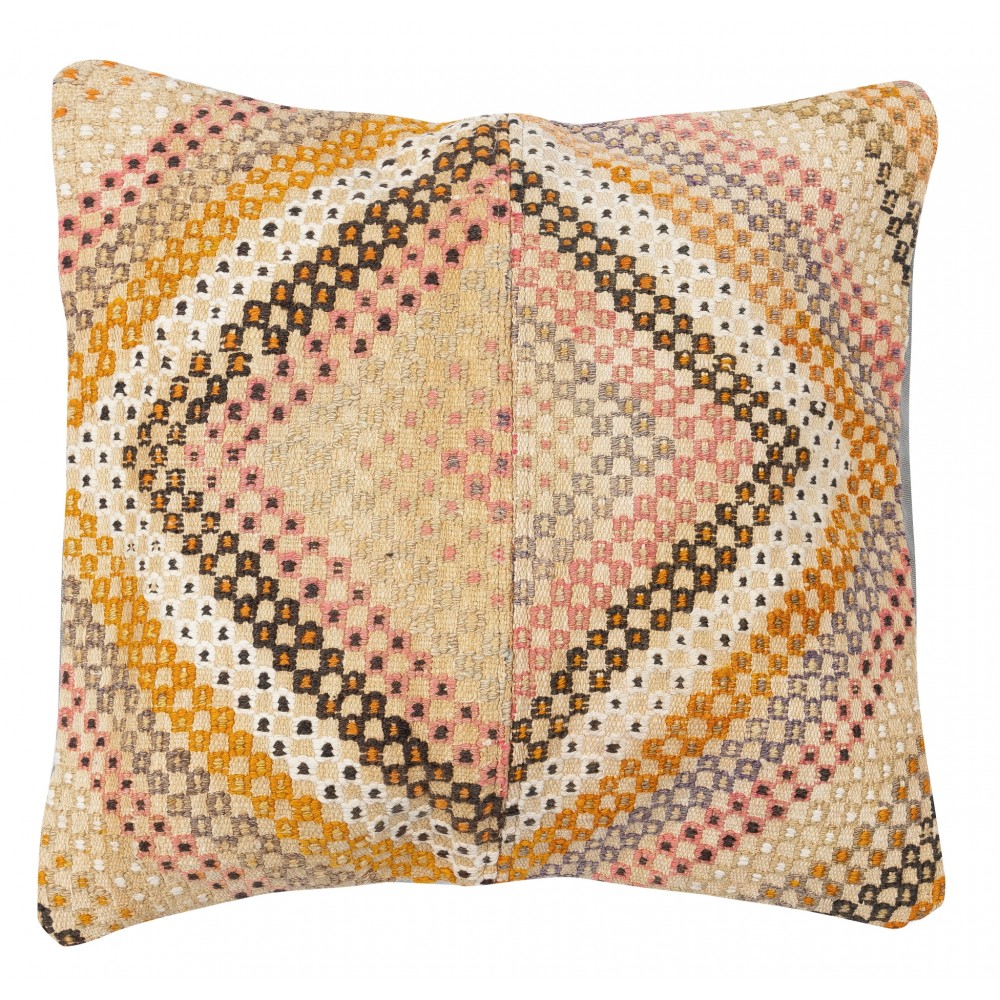 SET OF 2 - Hand-Woven Kilim Cushion Covers. Vintage Throw Pillows. Turkish Accent Pillows. A pair of Lace Pillow Covers