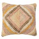 SET OF 2 - Hand-Woven Kilim Cushion Covers. Vintage Throw Pillows. Turkish Accent Pillows. A pair of Lace Pillow Covers