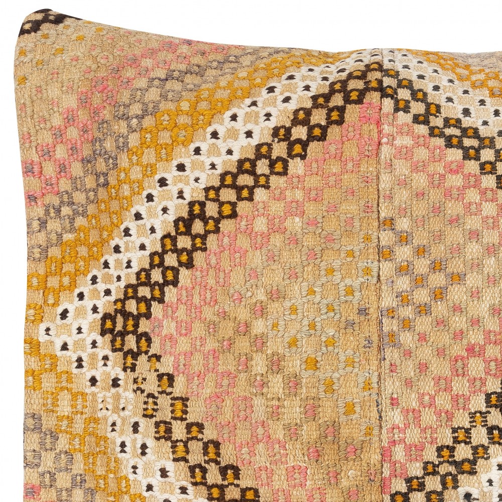Vintage Turkish Kilim Pillow Cover. Handmade Accent Cushion Cover. Rustic Boho Throw Pillow Vintage Turkish Kilim Pillow Cover. Handmade Accent Cushion Cover. Rustic Boho Throw Pillow