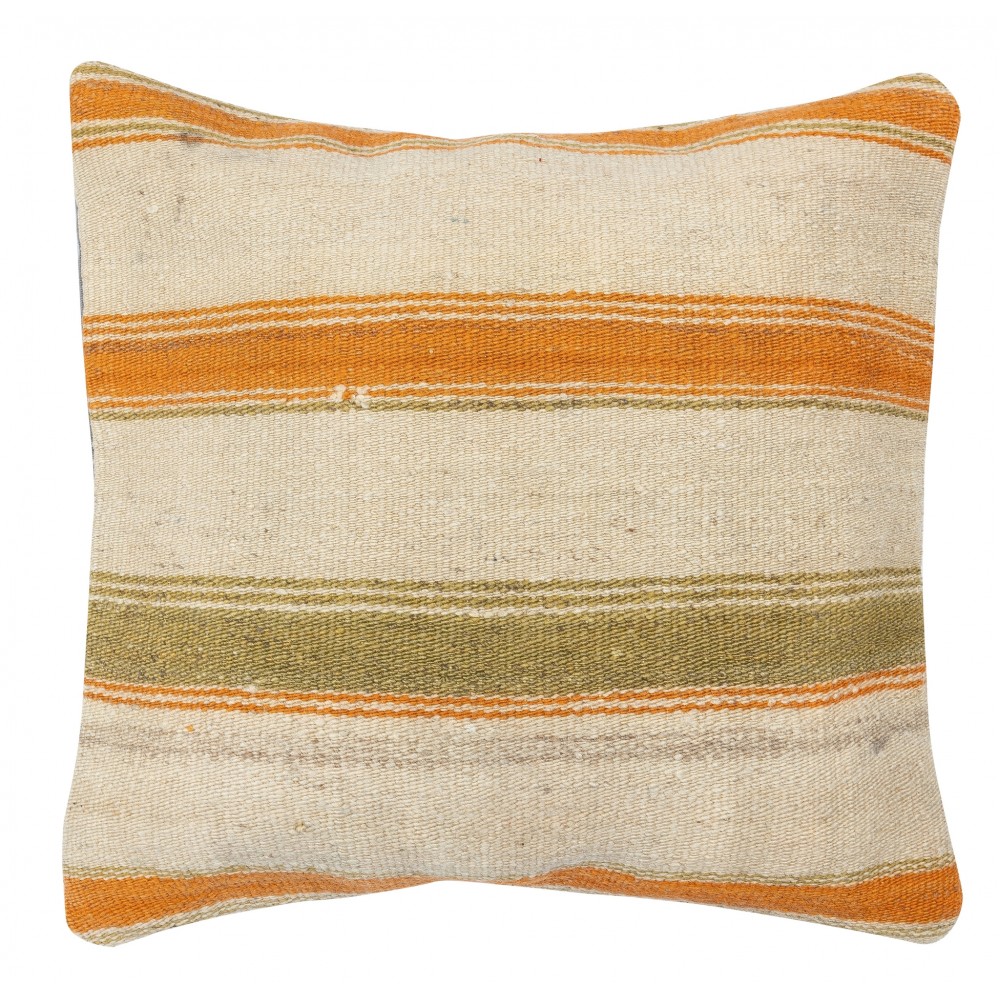 SET OF 2 - Hand-Woven Hemp Cushion Covers. Vintage Kilim Pillowcases. Turkish Accent Pillows. A pair of Lace Pillow Covers
