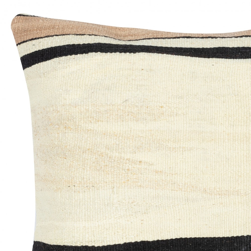 Vintage Kilim Pillow Cover. Hand-Woven Cushion Cover. Turkish Hemp Accent Pillow. Throw Pillow Cover