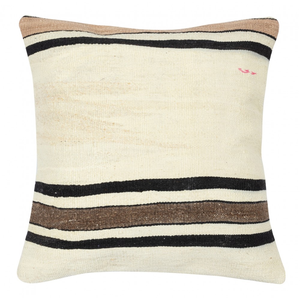 Vintage Kilim Pillow Cover. Hand-Woven Cushion Cover. Turkish Hemp Accent Pillow. Throw Pillow Cover