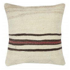 Vintage Kilim Cushion Cover. Handwoven Pillowcase. Turkish Accent Pillow. Hemp Throw Pillow Cover