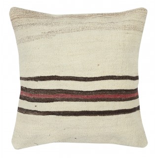 Vintage Kilim Cushion Cover. Handwoven Pillowcase. Turkish Accent Pillow. Hemp Throw Pillow Cover