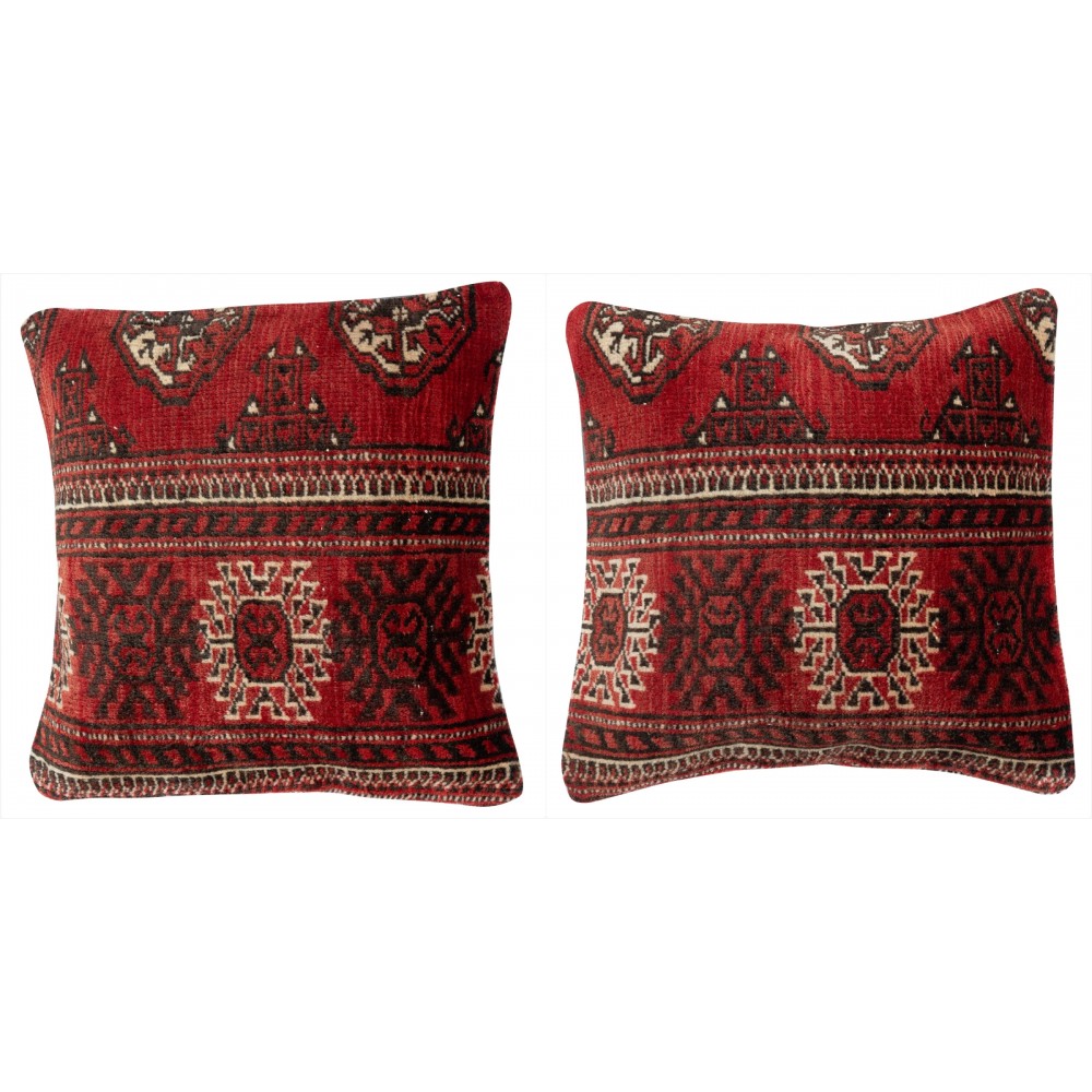 SET OF 2 - Traditional Turkish Wool Cushion Covers. Handmade Rug Pillowcases. Vintage Throw Pillows SET OF 2 - Traditional Turkish Wool Cushion Covers. Handmade Rug Pillowcases. Vintage Throw Pillows