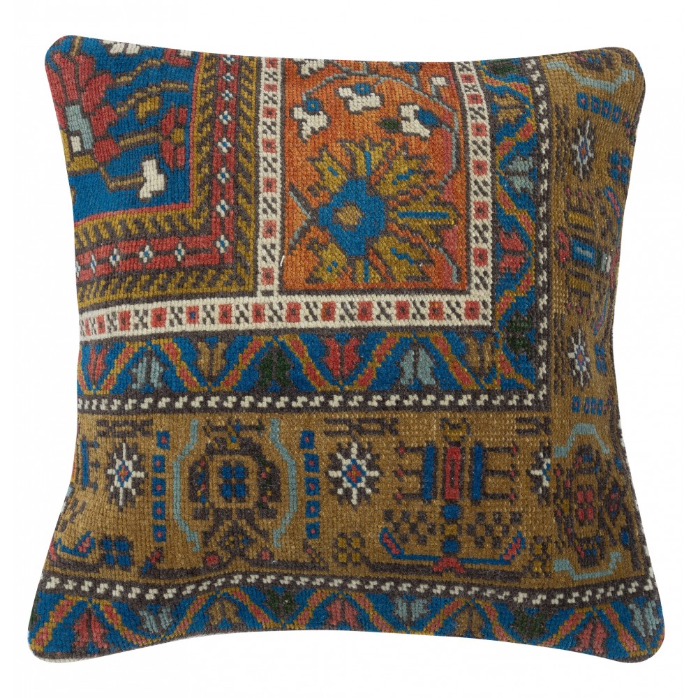 SET OF 2 - Traditional Turkish Wool Cushion Covers. Handmade Rug Throw Pillows. Home Gift SET OF 2 - Traditional Turkish Wool Cushion Covers. Handmade Rug Throw Pillows. Home Gift