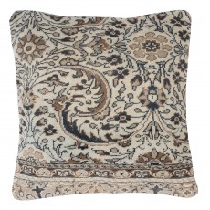 Handmade Turkish Wool Rug Cushion. Bohemian Home Decor. Vintage Toss Pillow Cover