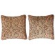 SET OF 2 - Hand-knotted Turkish Wool Rug Cushion Covers. Rustic Throw Pillows. Home Gift SET OF 2 - Hand-knotted Turkish Wool Rug Cushion Covers. Rustic Throw Pillows. Home Gift
