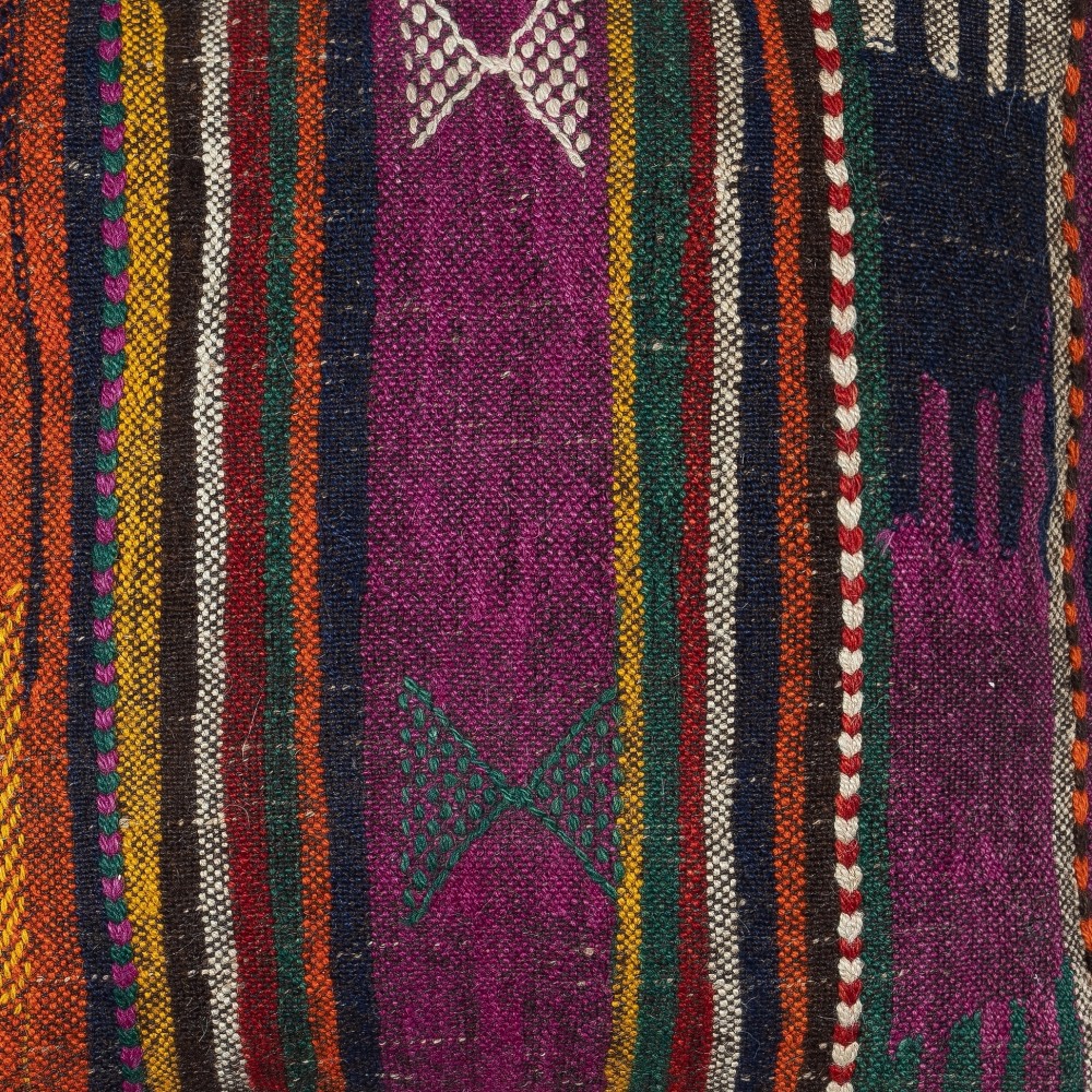 Handwoven Turkish Kilim Cushion Cover. Vintage Accent Pillow. Rustic Throw Pillow