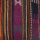 Handwoven Turkish Kilim Cushion Cover. Vintage Accent Pillow. Rustic Throw Pillow