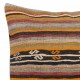 Hand-Woven Kilim Cushion Cover. Vintage Throw Pillow. Turkish Accent Pillow. Striped Lace Pillow Cover Hand-Woven Kilim Cushion Cover. Vintage Throw Pillow. Turkish Accent Pillow. Striped Lace Pillow Cover