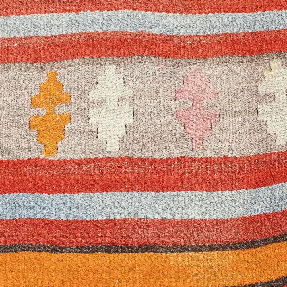 Handwoven Turkish Kilim Cushion Cover. Vintage Accent Pillow. Rustic Throw Pillow