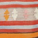 Handwoven Turkish Kilim Cushion Cover. Vintage Accent Pillow. Rustic Throw Pillow