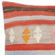 Handwoven Turkish Kilim Cushion Cover. Vintage Accent Pillow. Rustic Throw Pillow