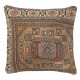 SET OF 2 - Rustic Handmade Wool Cushion Covers. Vintage Turkish Rug Pillows