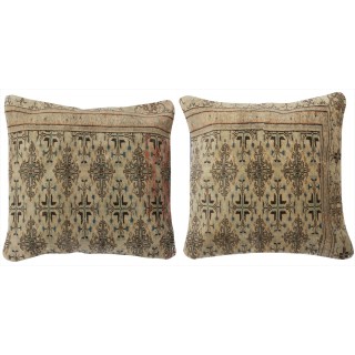 SET OF 2 - Vintage Toss Pillow Covers. Decorative Handmade Turkish Rug Cushion Covers