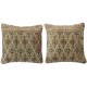 SET OF 2 - Vintage Toss Pillow Covers. Decorative Handmade Turkish Rug Cushion Covers SET OF 2 - Vintage Toss Pillow Covers. Decorative Handmade Turkish Rug Cushion Covers