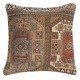 SET OF 2 - Vintage Turkish Wool Cushion Covers. Handmade Rug Pillows. Rustic Decor Throw Pillows SET OF 2 - Vintage Turkish Wool Cushion Covers. Handmade Rug Pillows. Rustic Decor Throw Pillows