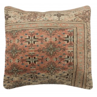 Traditional Turkish Wool Cushion Cover. Handmade Rug Pillow. Vintage Throw Pillow