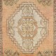 Hand-knotted Small Rug. Vintage Doormat. Turkish Seat Cover. Entryway Rug. Kitchen Mat. Bath Mat