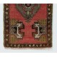 Handmade Accent Rug. Vintage Door Mat. Turkish Seat Cover. Entryway Mat. Kitchen Rug