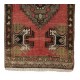 Vintage Small Rug. Handmade Door Mat. Turkish Seat Cover. Entryway Mat. Kitchen Rug