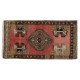 Vintage Small Rug. Handmade Door Mat. Turkish Seat Cover. Entryway Mat. Kitchen Rug