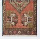 Hand-knotted Small Rug. Vintage Doormat. Turkish Seat Cover. Entryway Rug. Kitchen Mat. Bath Mat