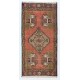 Hand-knotted Small Rug. Vintage Doormat. Turkish Seat Cover. Entryway Rug. Kitchen Mat. Bath Mat