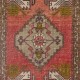 Vintage Accent Rug. Wool Turkish Seat Cover. Rustic Kitchen Rug. Handmade Door Mat. Bath Mat