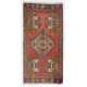 Vintage Accent Rug. Wool Turkish Seat Cover. Rustic Kitchen Rug. Handmade Door Mat. Bath Mat