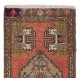 Vintage Small Rug. Turkish Seat Cover. Hand-knotted Door Mat. Entryway Rug. Kitchen Mat