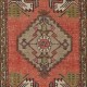 Vintage Small Rug. Turkish Seat Cover. Hand-knotted Door Mat. Entryway Rug. Kitchen Mat