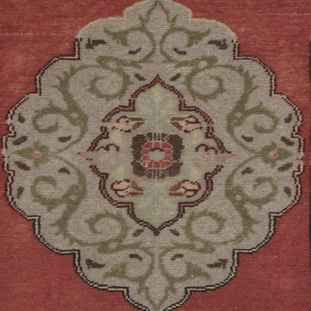 Hand-knotted Small Rug. Vintage Door Mat. Turkish Wool Seat Cover. Entryway Mat. Kitchen Rug