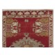 Hand-knotted Small Rug. Vintage Doormat. Turkish Seat Cover. Entryway Rug. Kitchen Mat. Bath Mat