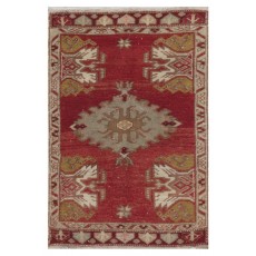 Hand-knotted Small Rug. Vintage Doormat. Turkish Seat Cover. Entryway Rug. Kitchen Mat. Bath Mat