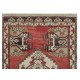 Vintage Small Rug. Handmade Door Mat. Turkish Seat Cover. Entryway Mat. Kitchen Rug