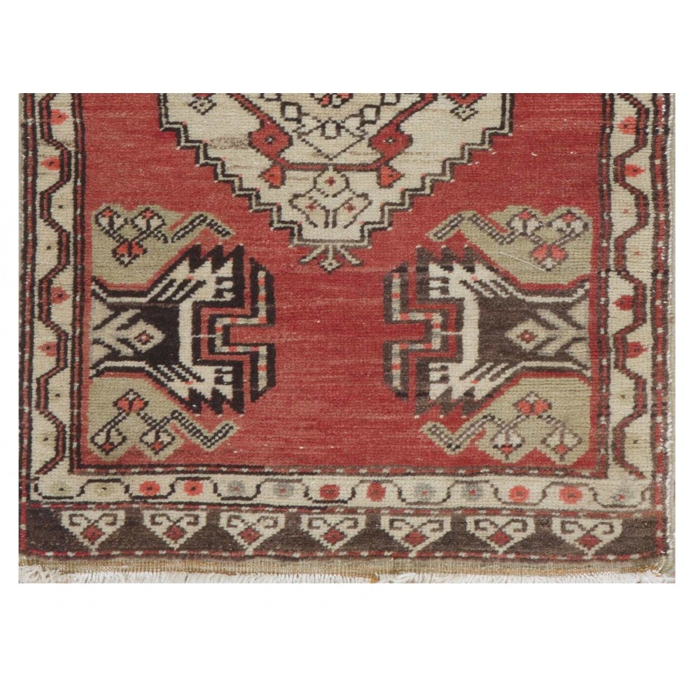 Vintage Small Rug. Handmade Door Mat. Turkish Seat Cover. Entryway Mat. Kitchen Rug