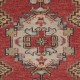Hand-knotted Small Rug. Vintage Door Mat. Turkish Wool Seat Cover. Entryway Mat. Kitchen Rug