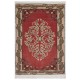 Hand-knotted Small Rug. Vintage Doormat. Turkish Seat Cover. Entryway Rug. Kitchen Mat. Bath Mat