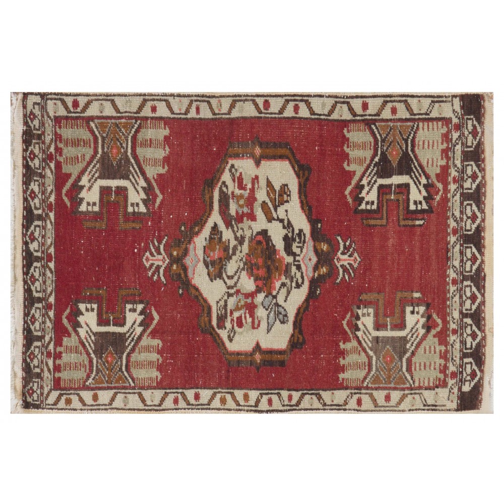 Hand-knotted Small Rug. Door Mat. Turkish Wool Seat Cover. Entryway Mat. Kitchen Rug. Vintage Bath Mat Hand-knotted Small Rug. Door Mat. Turkish Wool Seat Cover. Entryway Mat. Kitchen Rug. Vintage Bath Mat
