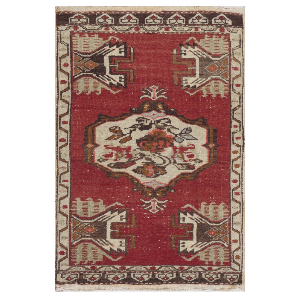 Hand-knotted Small Rug. Door Mat. Turkish Wool Seat Cover. Entryway Mat. Kitchen Rug. Vintage Bath Mat Hand-knotted Small Rug. Door Mat. Turkish Wool Seat Cover. Entryway Mat. Kitchen Rug. Vintage Bath Mat