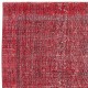 Vintage Red Wool Area Rug. Handmade Turkish Rug for Contemporary Spaces Vintage Red Wool Area Rug. Handmade Turkish Rug for Contemporary Spaces
