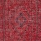Modern Turkish Wool Rug. Vintage Red Overdyed Handmade Area Rug Modern Turkish Wool Rug. Vintage Red Overdyed Handmade Area Rug