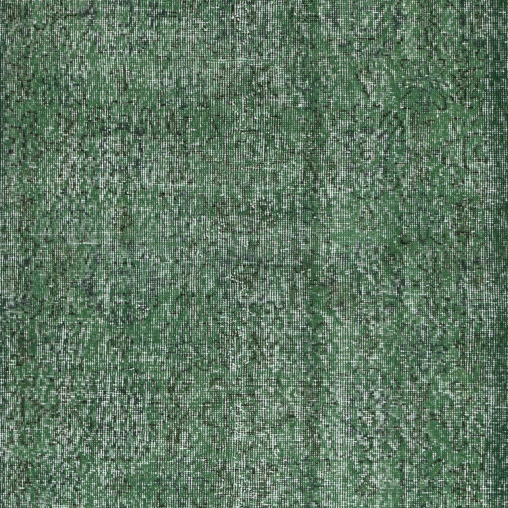 Green Overdyed Vintage Turkish Area Rug. Hand-Woven and Hand-Knotted Wool Carpet for Modern Interiors Green Overdyed Vintage Turkish Area Rug. Hand-Woven and Hand-Knotted Wool Carpet for Modern Interiors