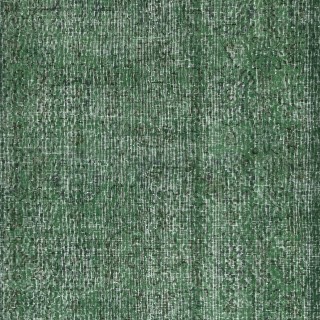 Green Overdyed Vintage Turkish Area Rug. Hand-Woven and Hand-Knotted Wool Carpet for Modern Interiors