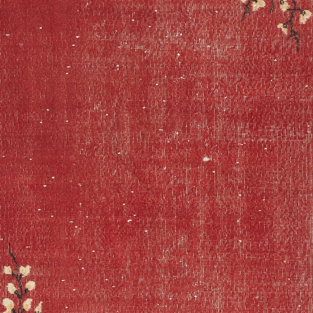 Vintage Hand-Knotted Chinese Art Deco Design Red Area Rug Vintage Hand-Knotted Chinese Art Deco Design Red Area Rug