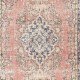 Vintage Handmade Turkish Red Wool Accent Rug with Medallion Design for Home and Office Decor