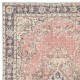 Vintage Handmade Turkish Red Wool Accent Rug with Medallion Design for Home and Office Decor